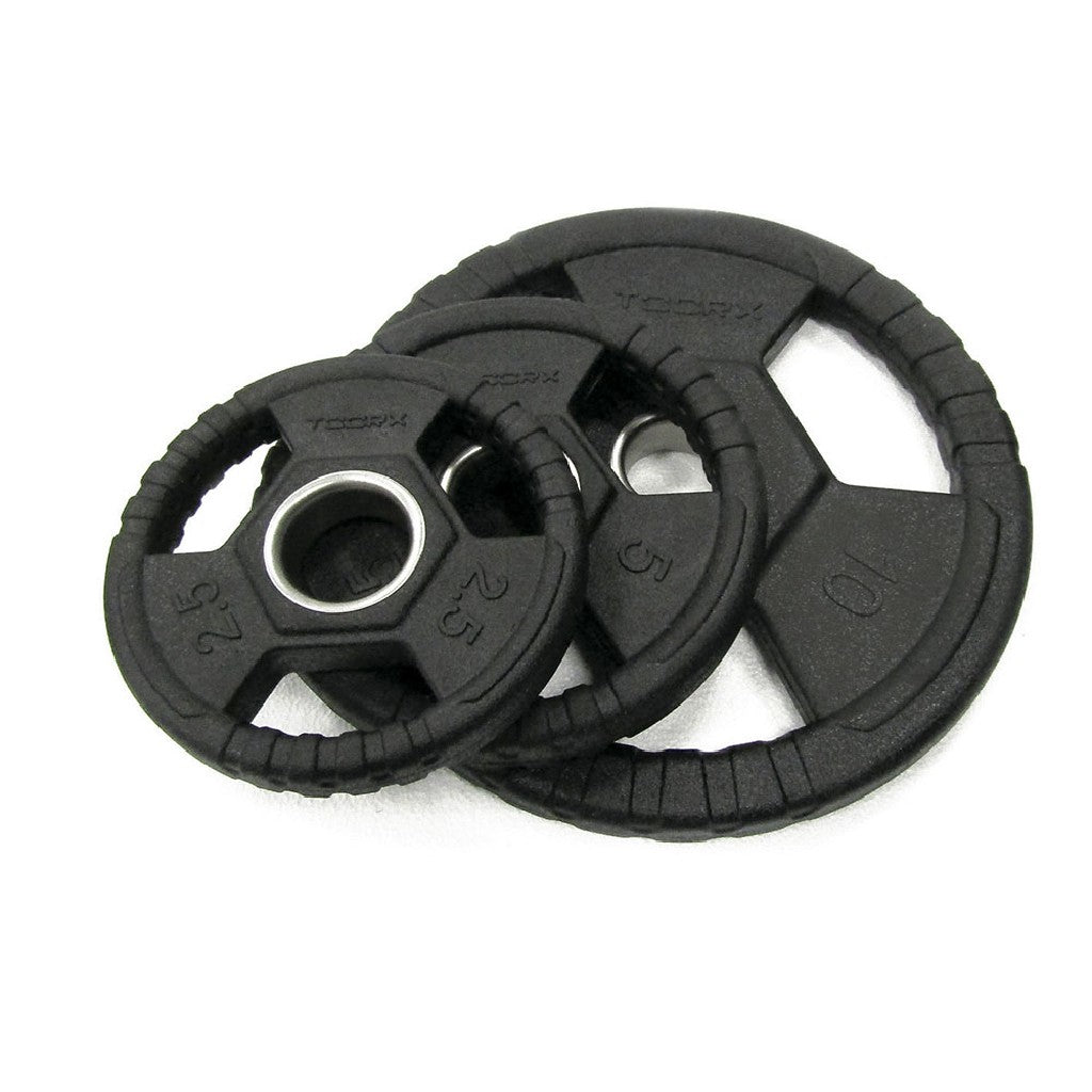 Set Dischi in Ghisa Gommati x 100 KG Toorx