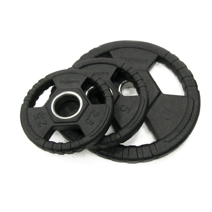 Set Dischi in Ghisa Gommati x 100 KG Toorx