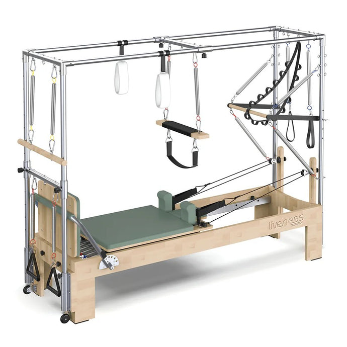Cadillac Reformer in legno di quercia naturale PTX 6000 Green Tea Liveness