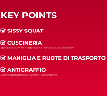 Carica l'immagine nel visualizzatore di Gallery, Panca Sissy Squat WBX-1800 Toorx