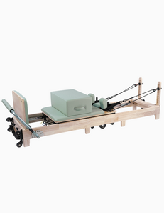 Reformer in Legno di Quercia Naturale Pieghevole Salvaspazio PTX 3000 Green Tea Liveness