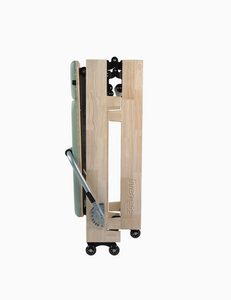 Reformer in Legno di Quercia Naturale Pieghevole Salvaspazio PTX 3000 Green Tea Liveness